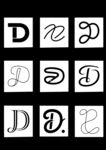 英文字母D设计