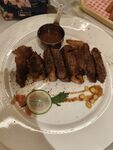 美味牛排摆盘精致