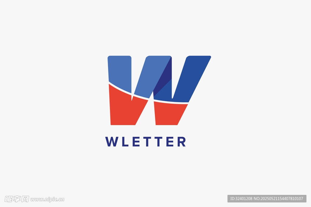 W字母标志设计