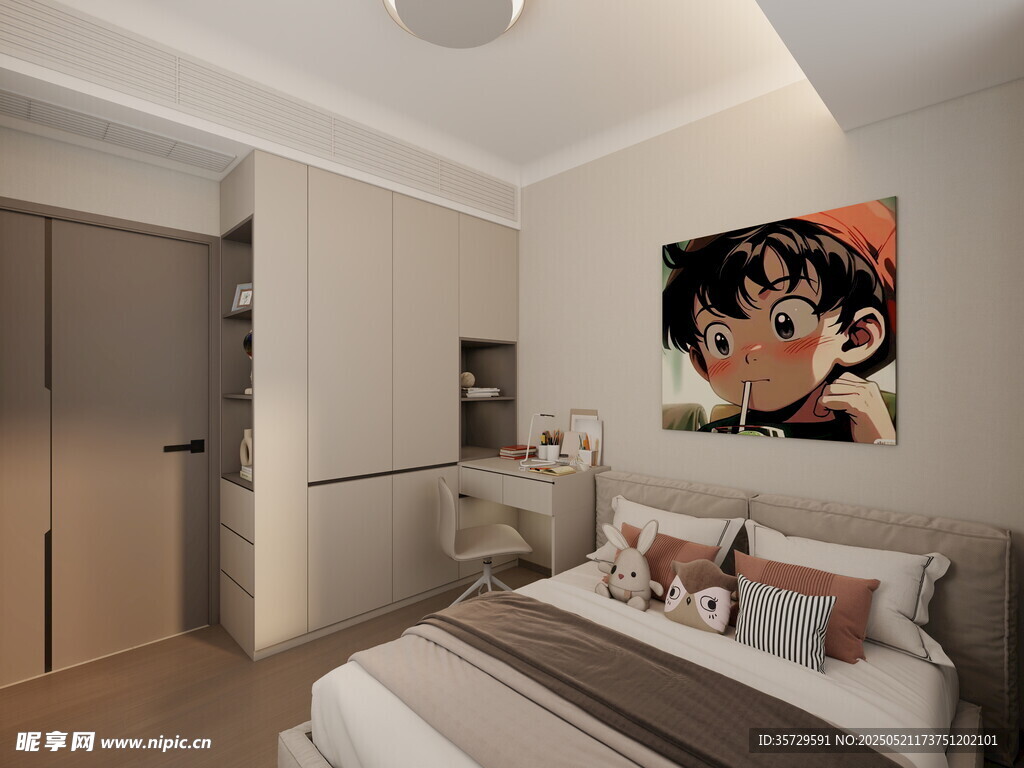 动漫主题卧室布置展示
