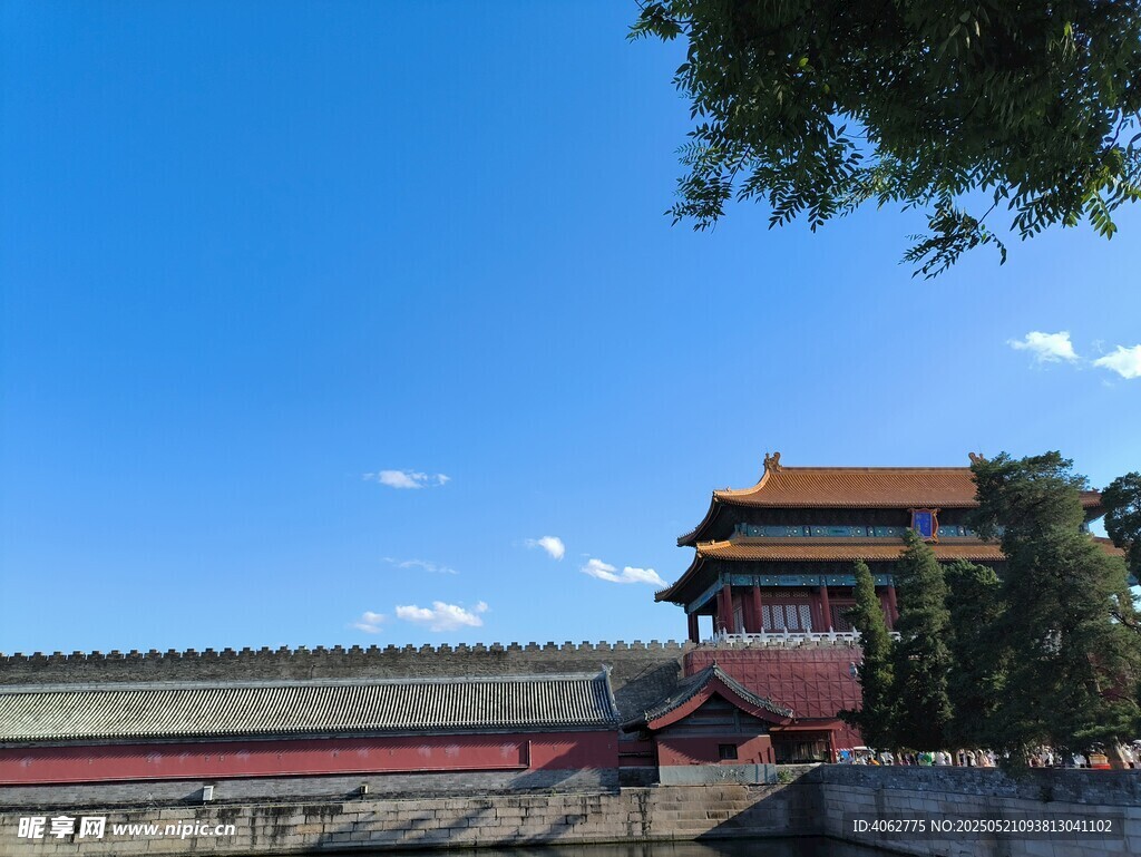 故宫一角古建筑风景 神武门