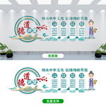 校园安全文化墙设计示例