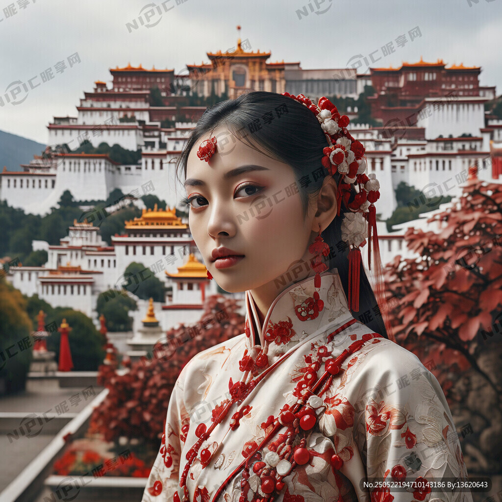 背景布达拉宫