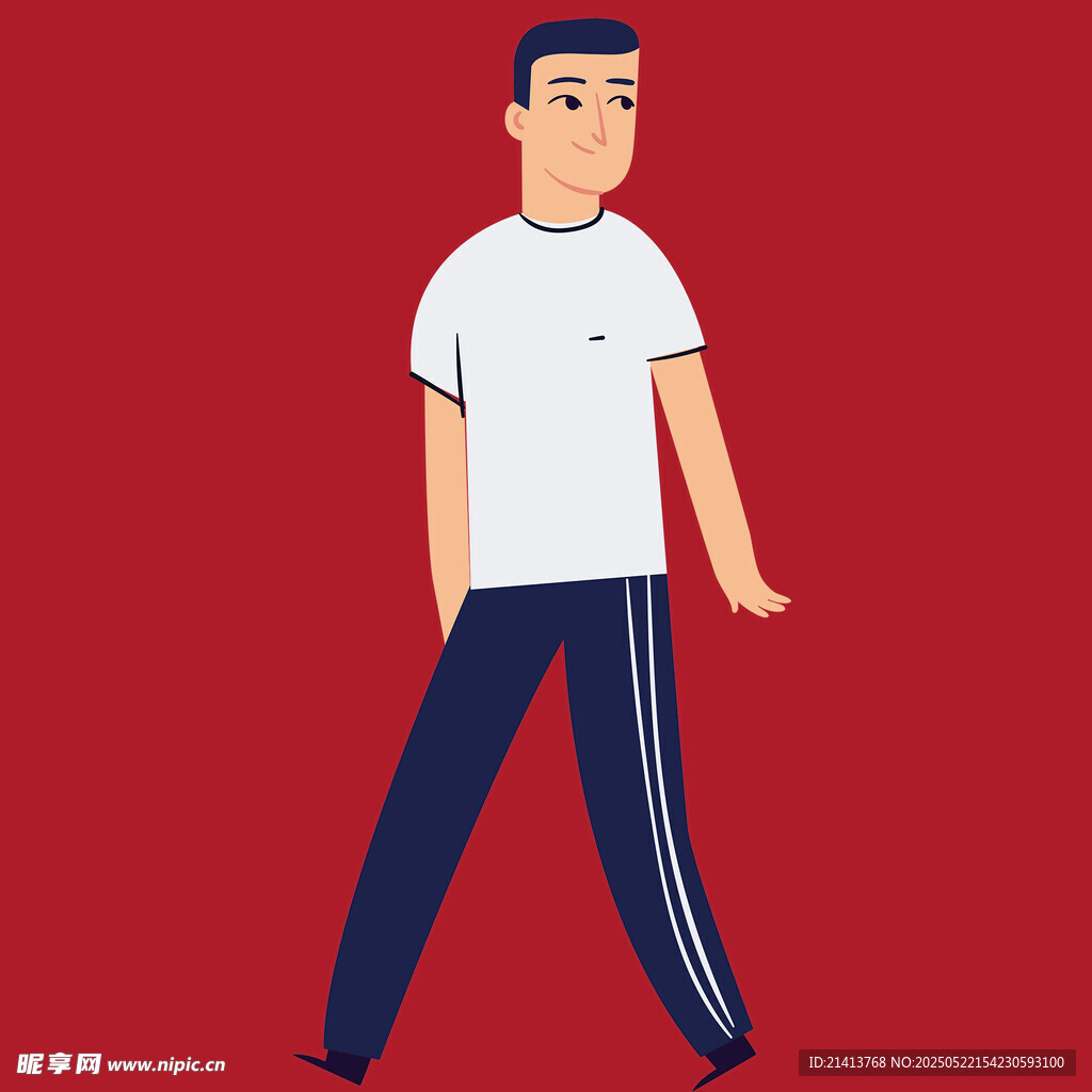 休闲着装男子