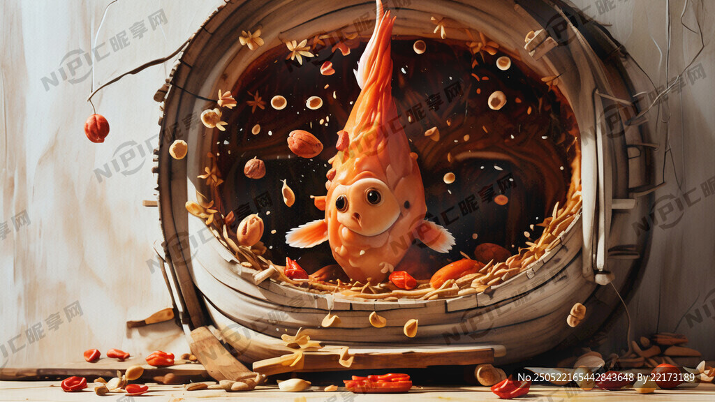 鱼香食暖是名字 有鱼露出水面