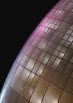 金属质感球体建筑局部