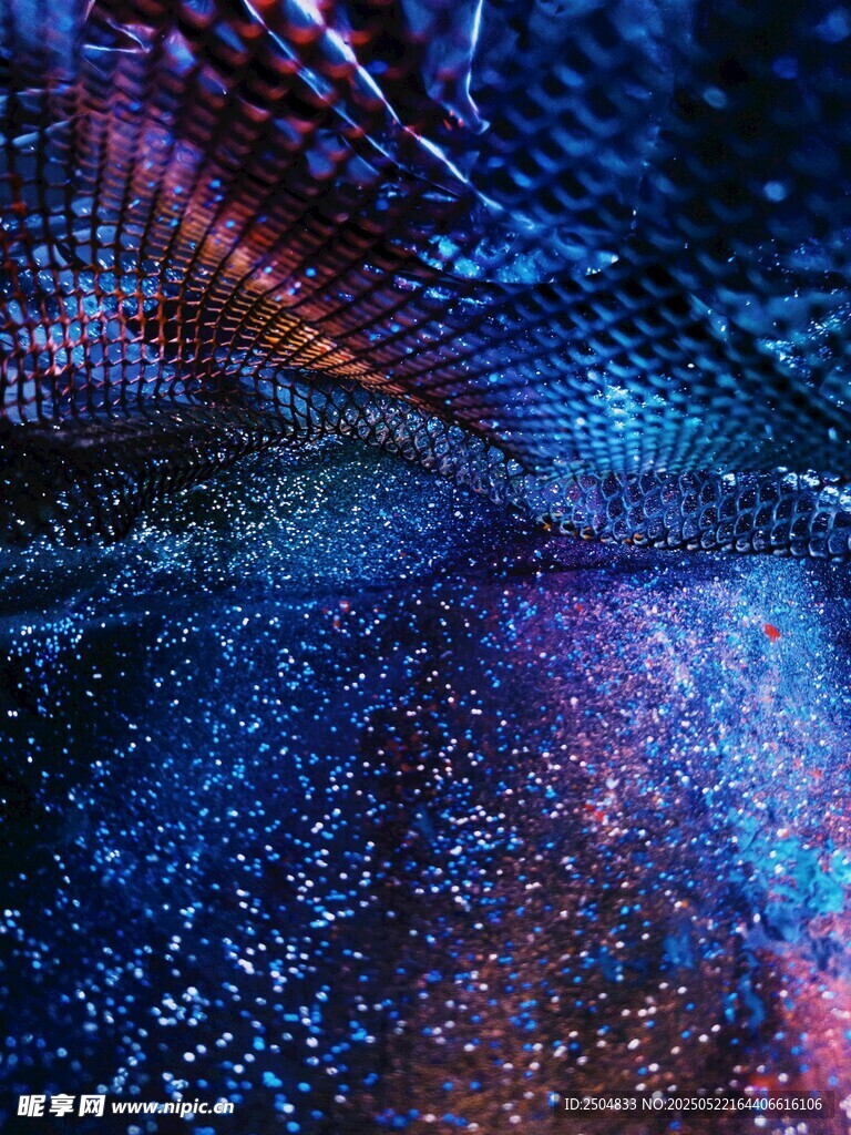 梦幻绚丽的科技感粒子空间