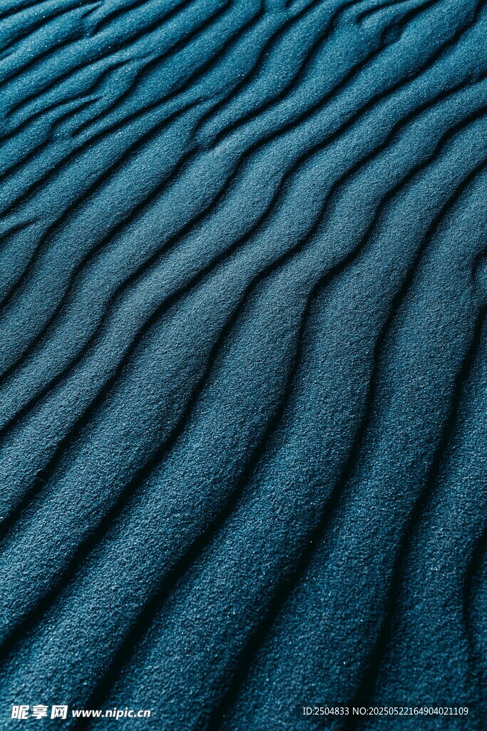 蓝色沙纹纹理特写