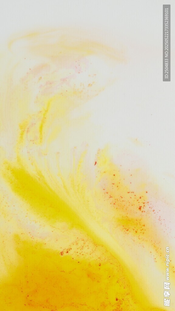 抽象黄色水彩纹理画面