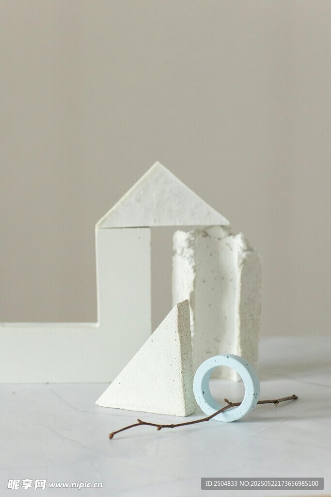 简约几何纸质小屋摆件