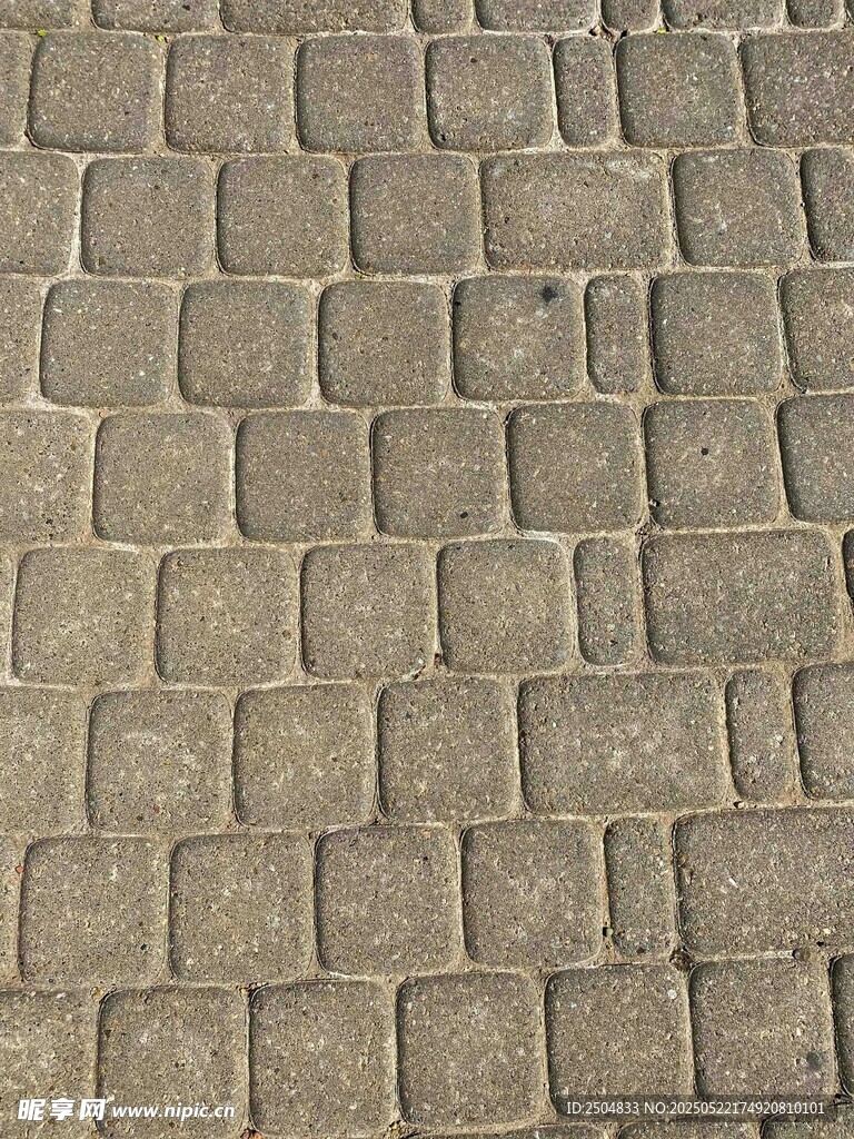 灰色方形砖块地面纹理