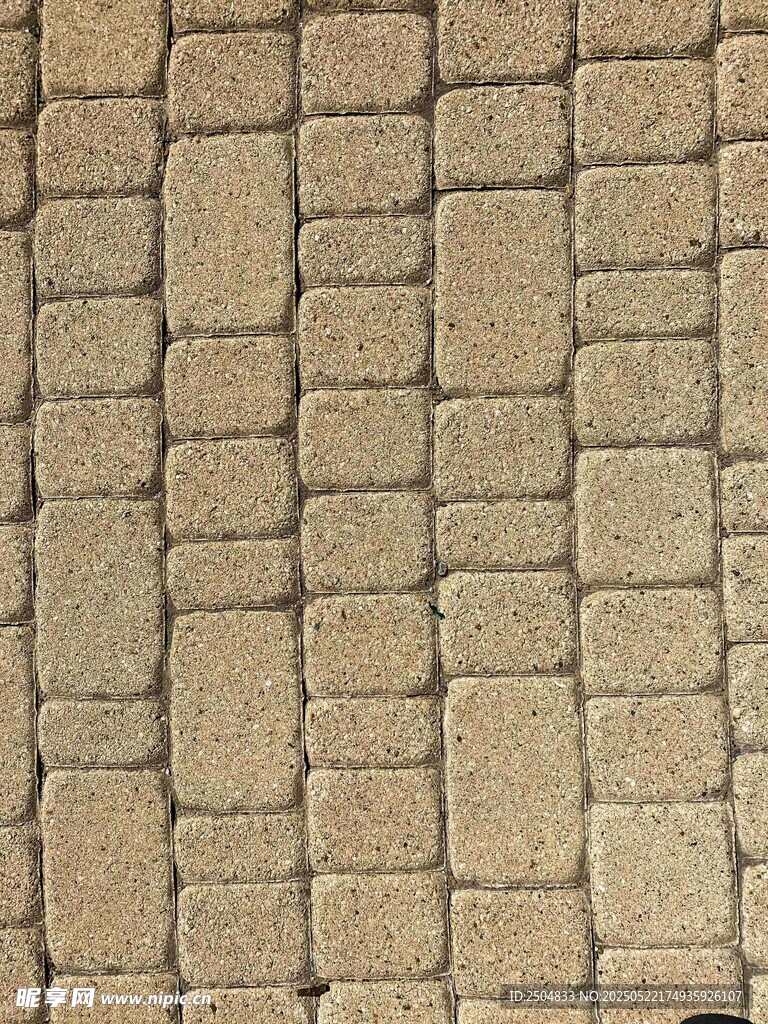 棕色砖块路面纹理