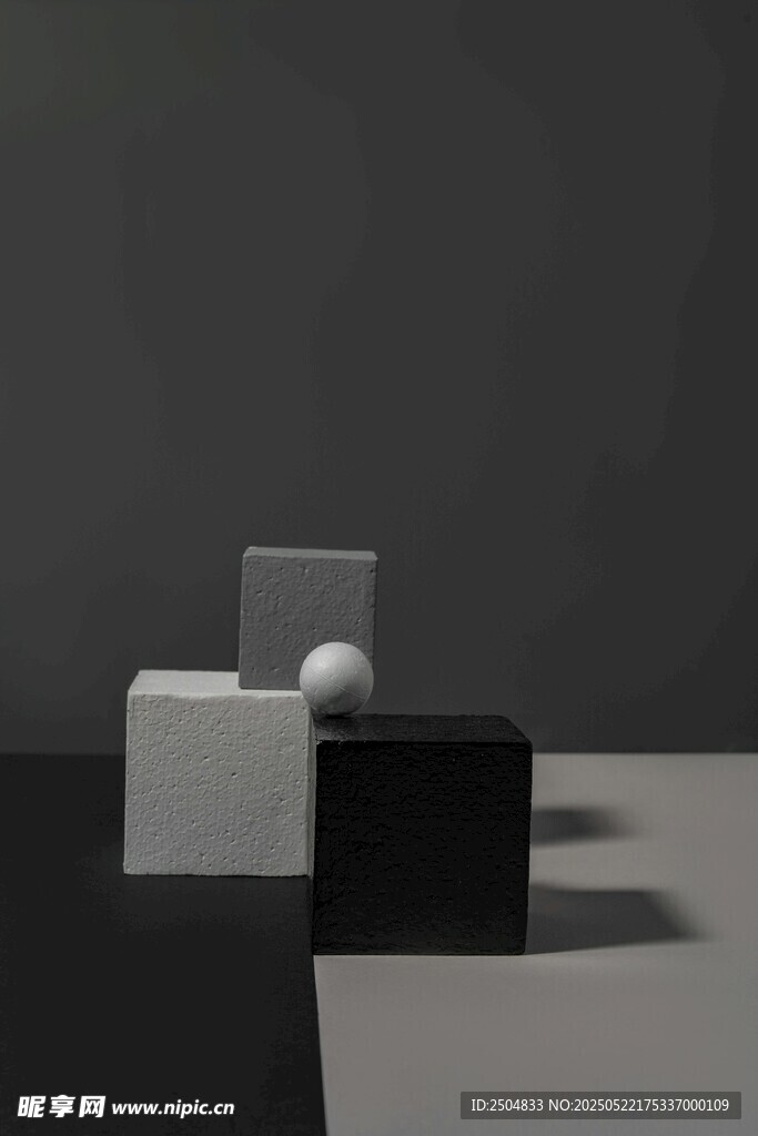 极简几何静物组合