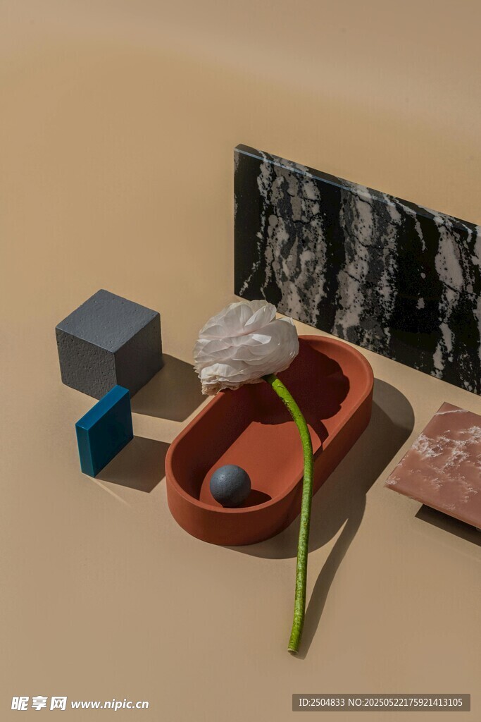 简约风几何物品组合场景