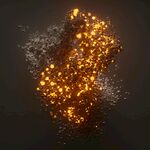 金色粒子爆炸特效画面