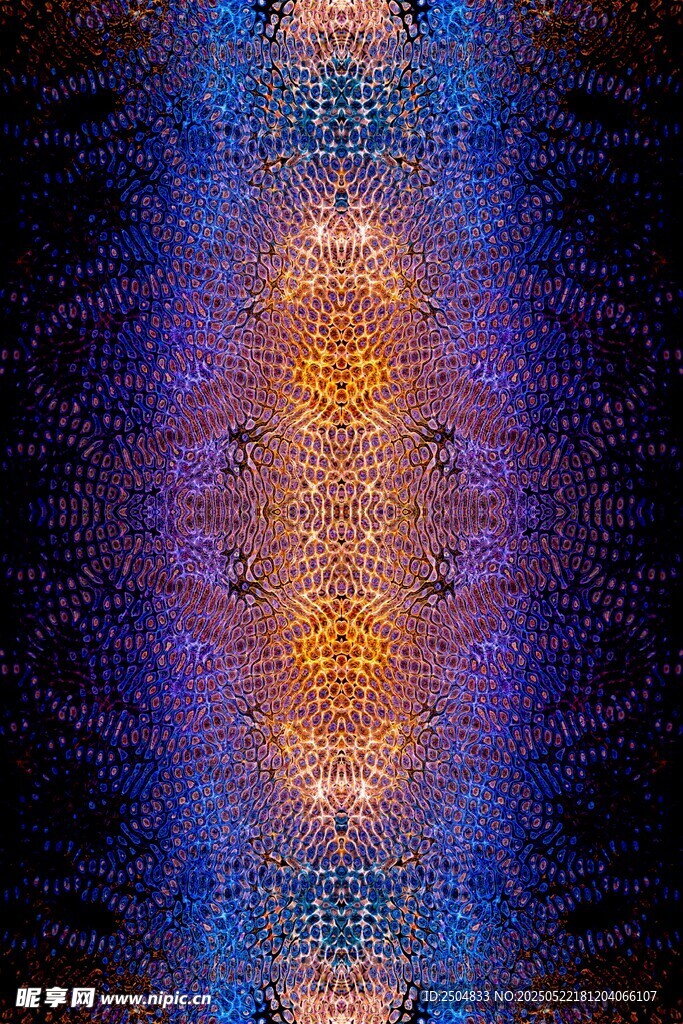 梦幻对称抽象图案纹理