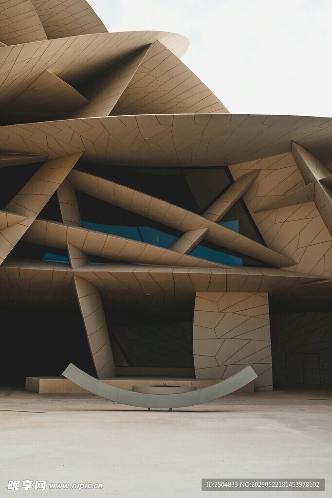 独特几何结构建筑模型