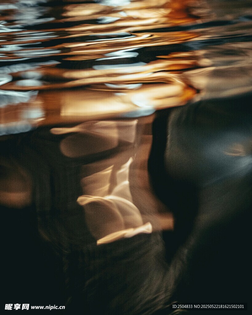 水下阅读的静谧瞬间