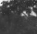 雨中车窗 朦胧世界景象