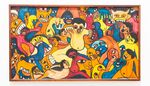 多彩神话场景艺术画作