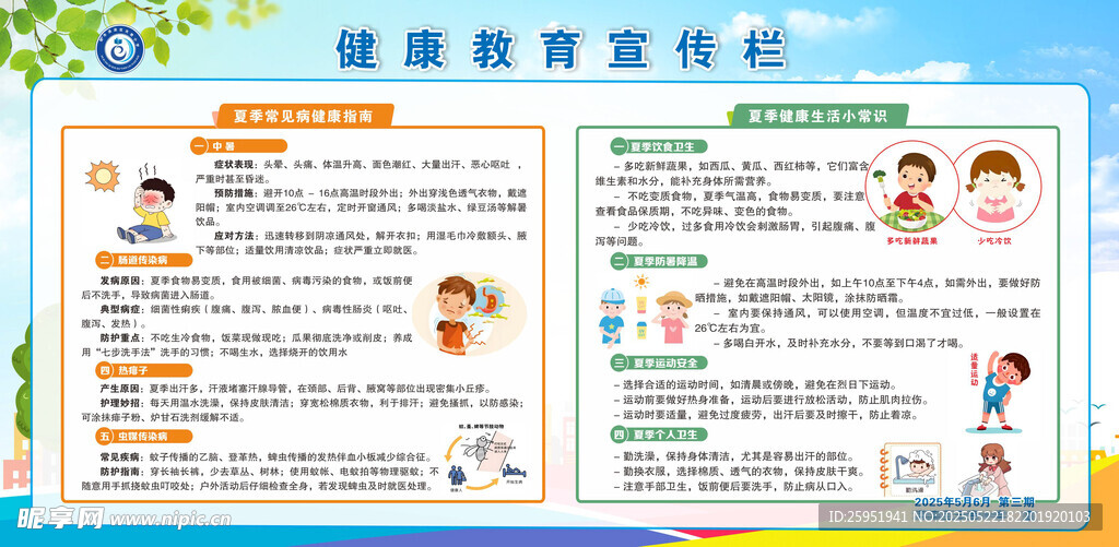 中小学健康教育宣传栏