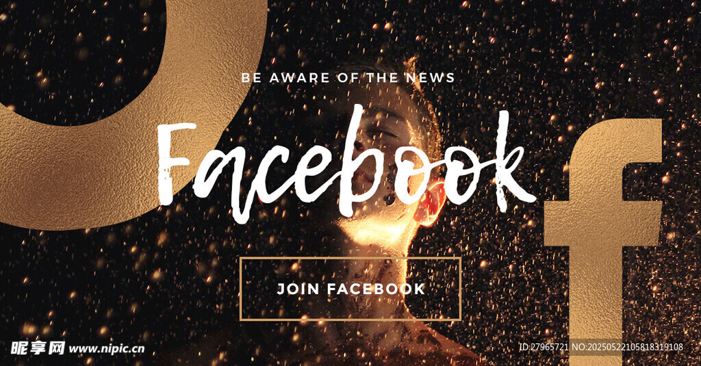 Facebook标志特写