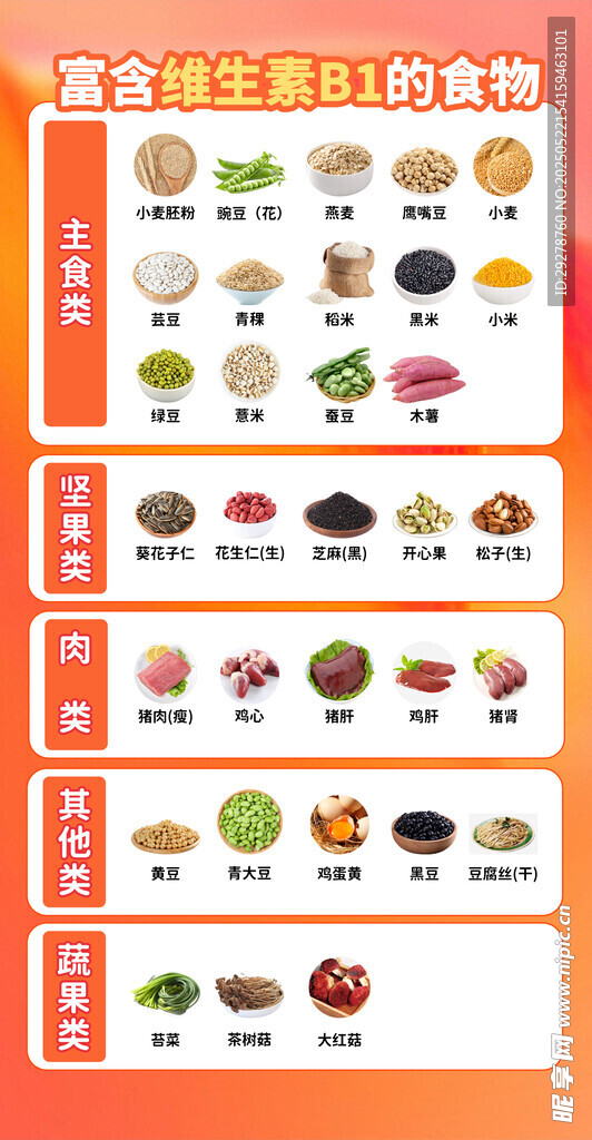 富含维生素B食物
