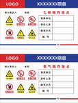 氧气乙炔安全标识牌展示