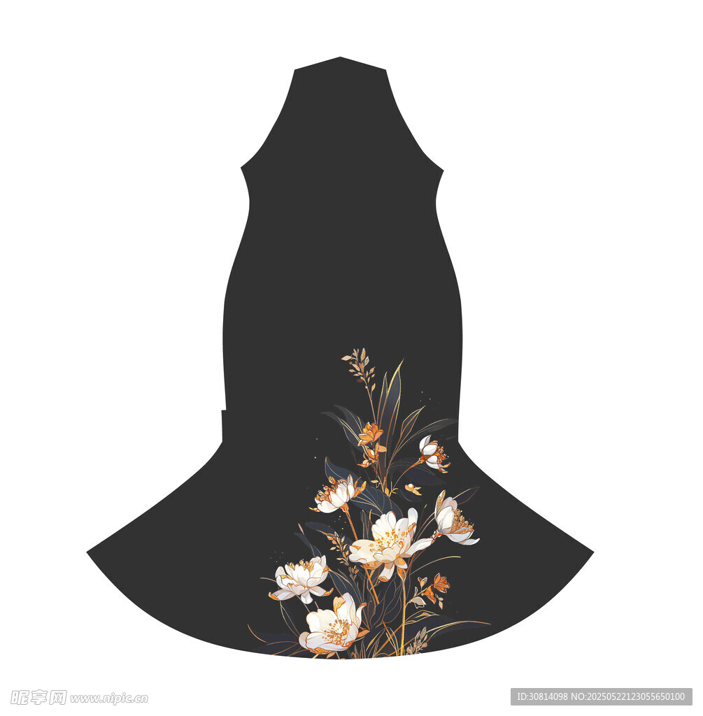 定位花裙子