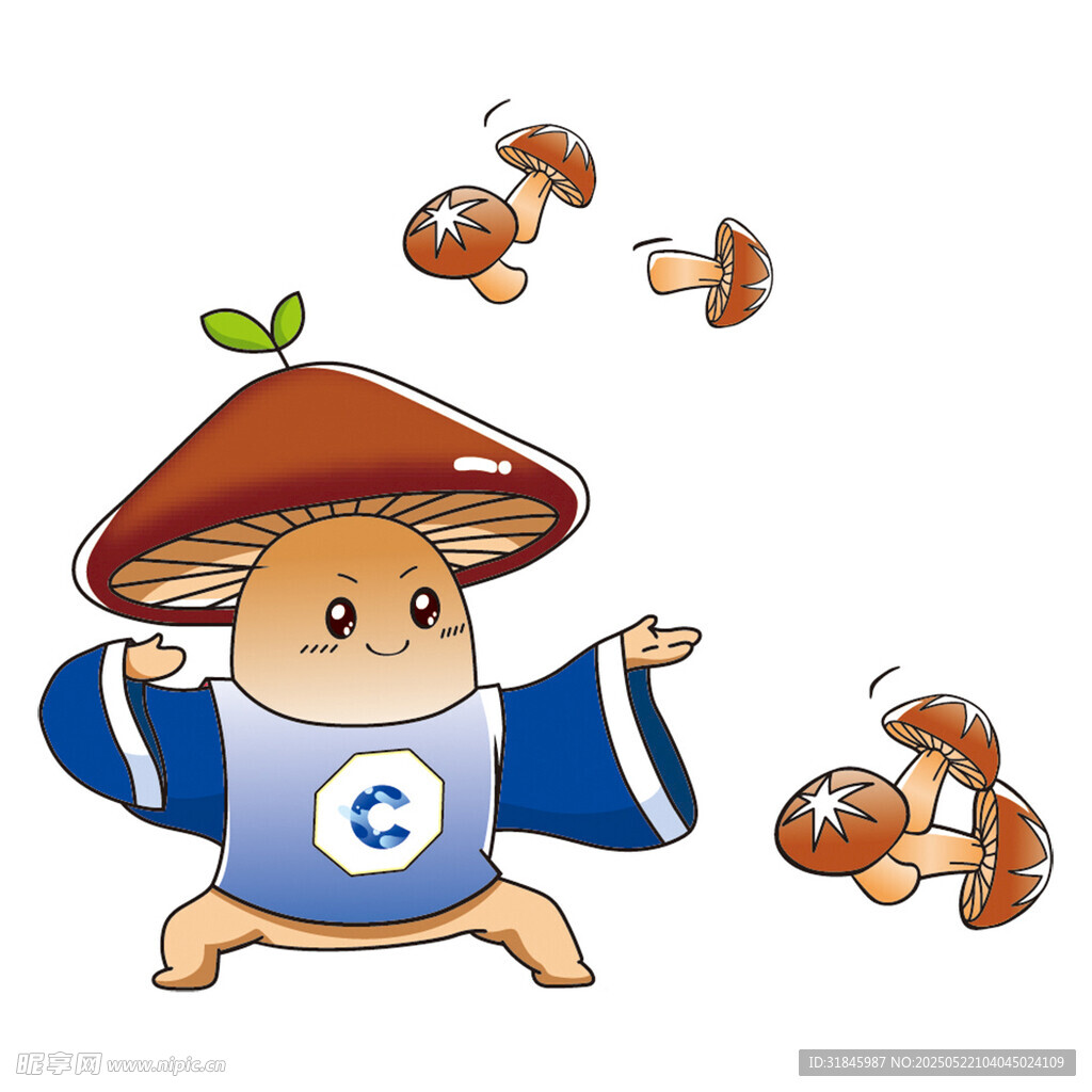 蘑菇小精灵卡通