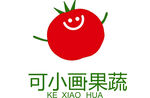 可爱笑脸番茄果蔬标志logo