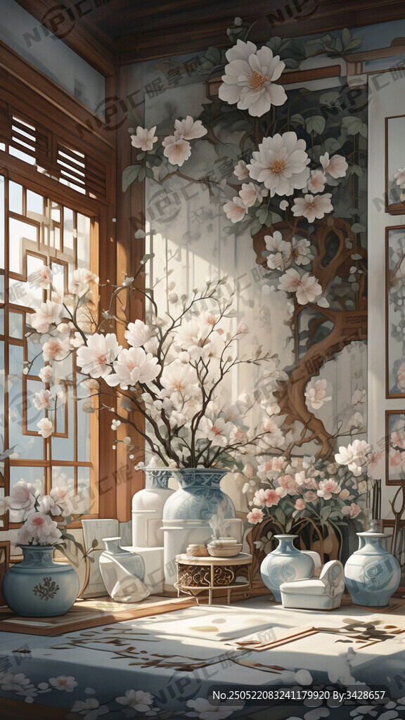 生成一个科技感十足的家居国补画