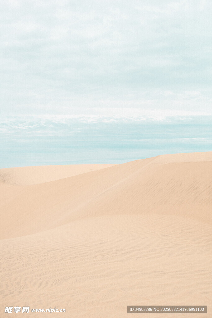 沙漠与海的美丽景致