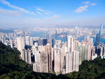 香港城市天际线俯瞰美景