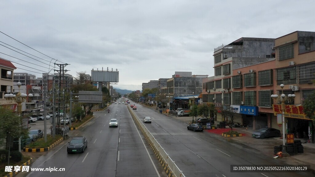 英德浛洸城镇街道景象