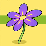 紫色小花插画