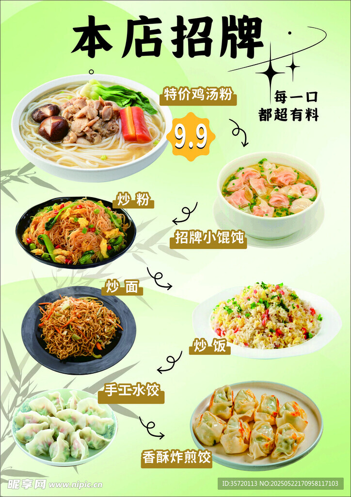 菜单灯箱海报