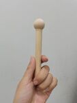 手持木质圆球棒