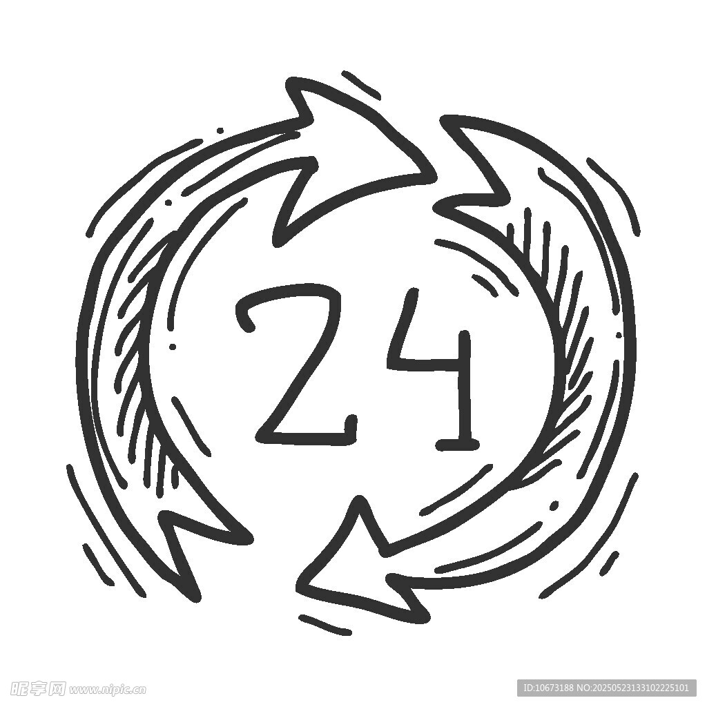 24小时循环图标设计