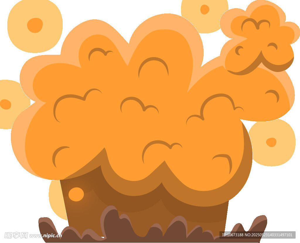 爆炸特效插画