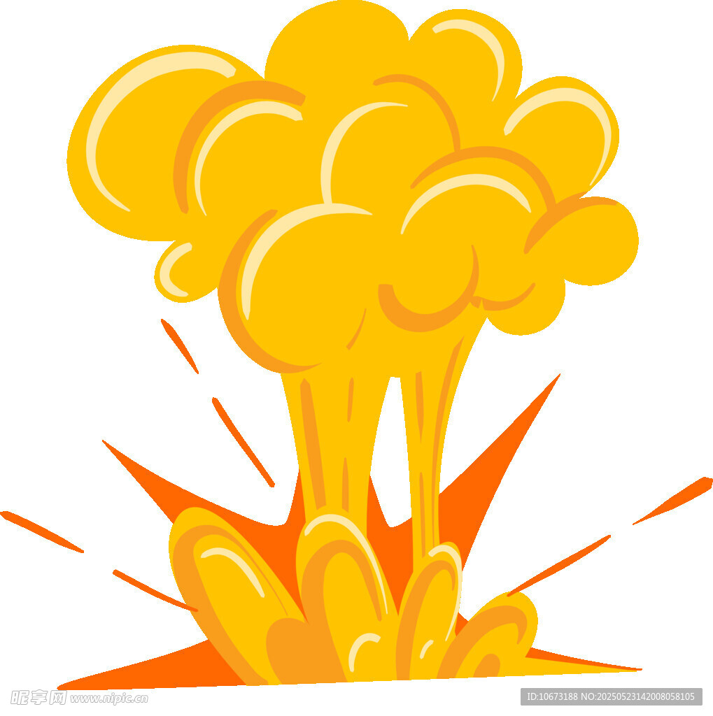 爆炸特效插画