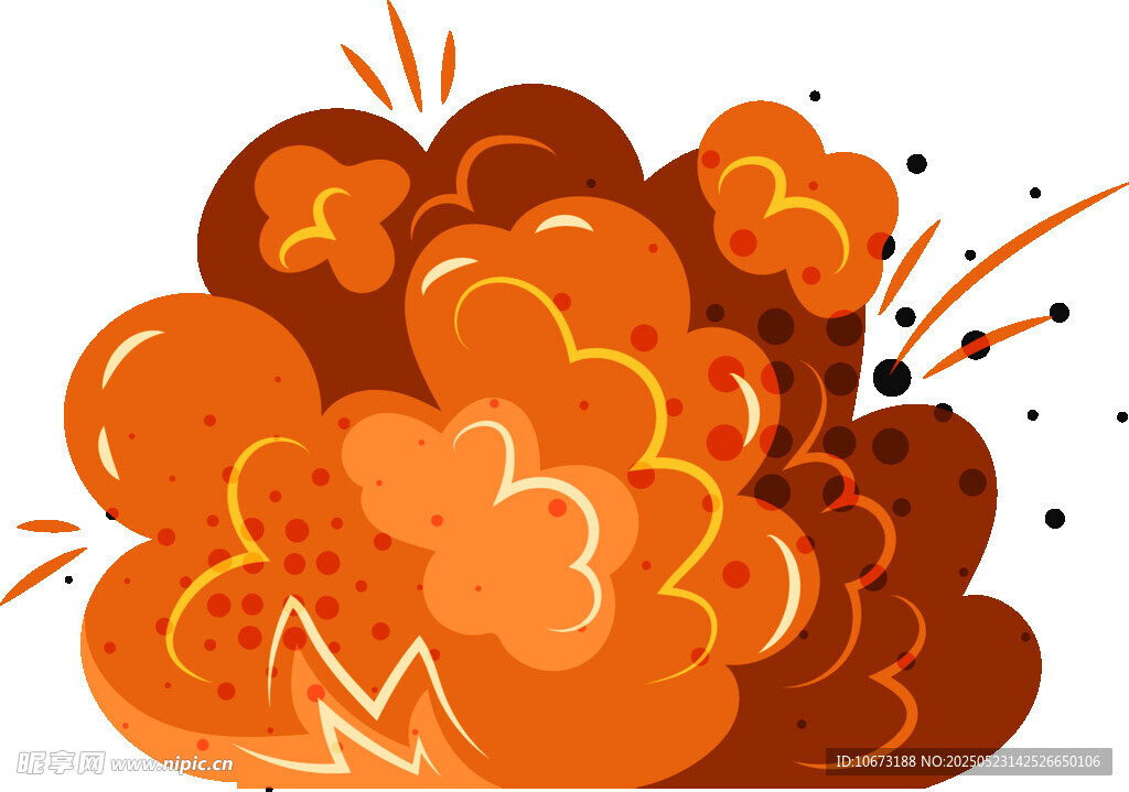 爆炸特效插画