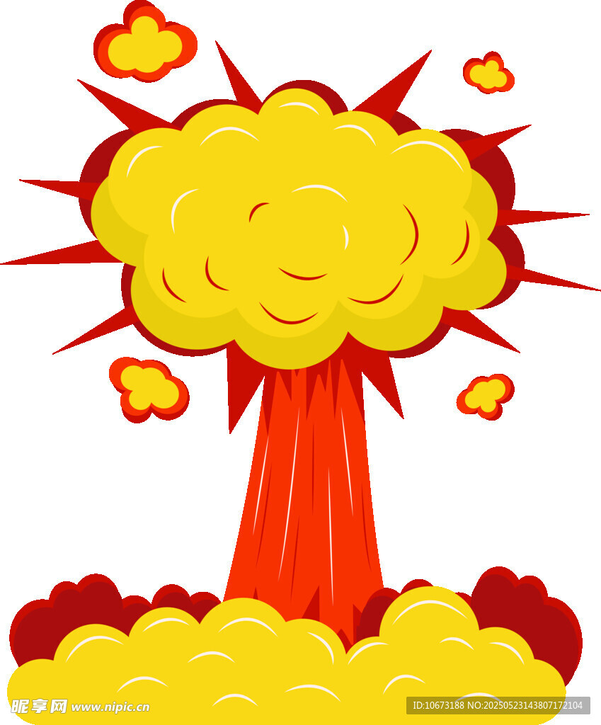卡通风格爆炸特效画面