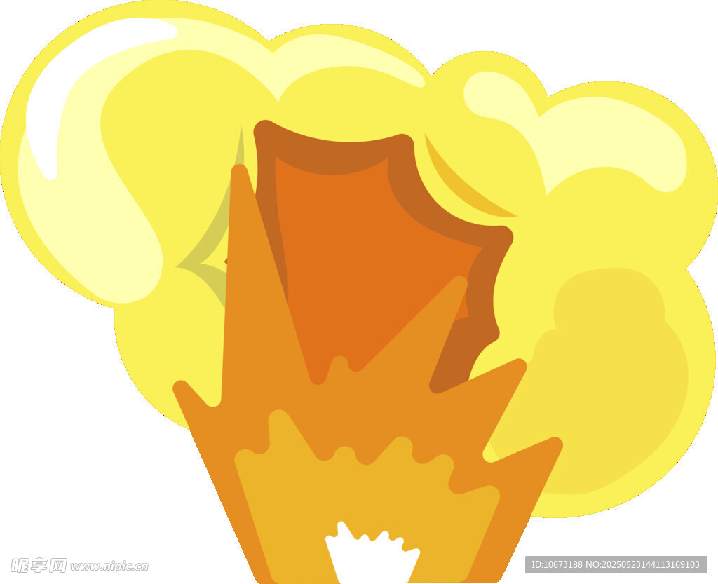 卡通风格爆炸火焰图案