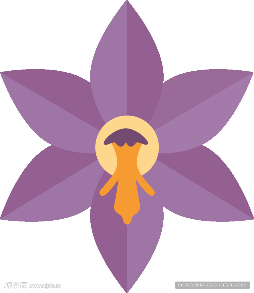 紫色兰花图标