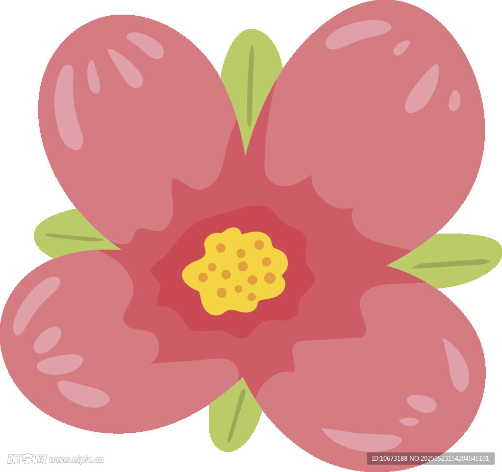 粉色花朵插画