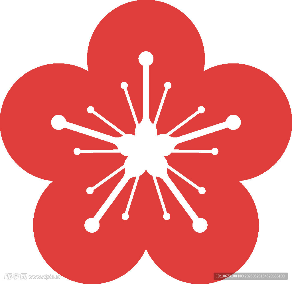 红色梅花图标