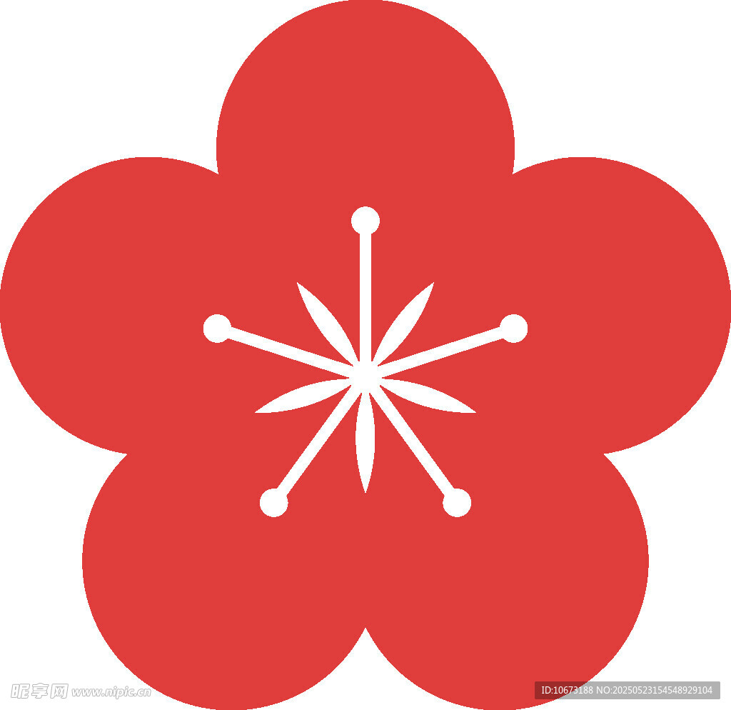 红色梅花图标