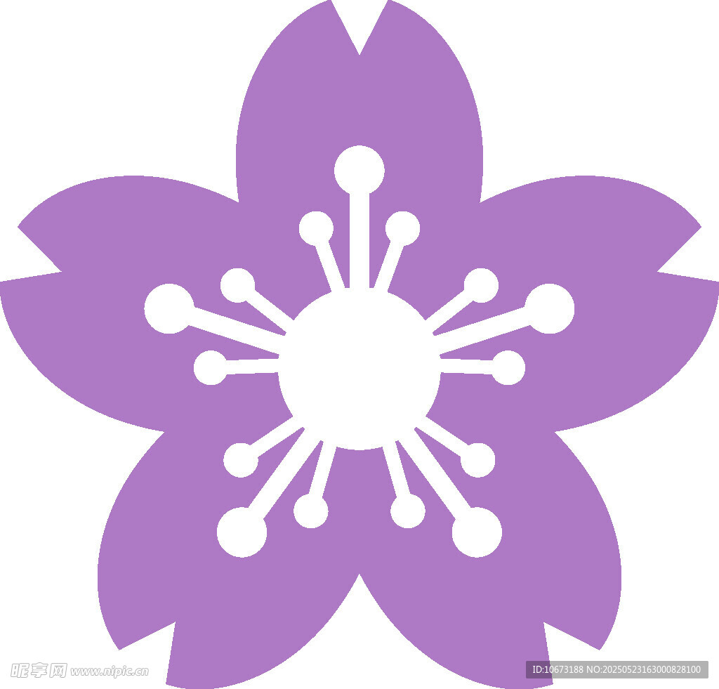 紫色樱花图标