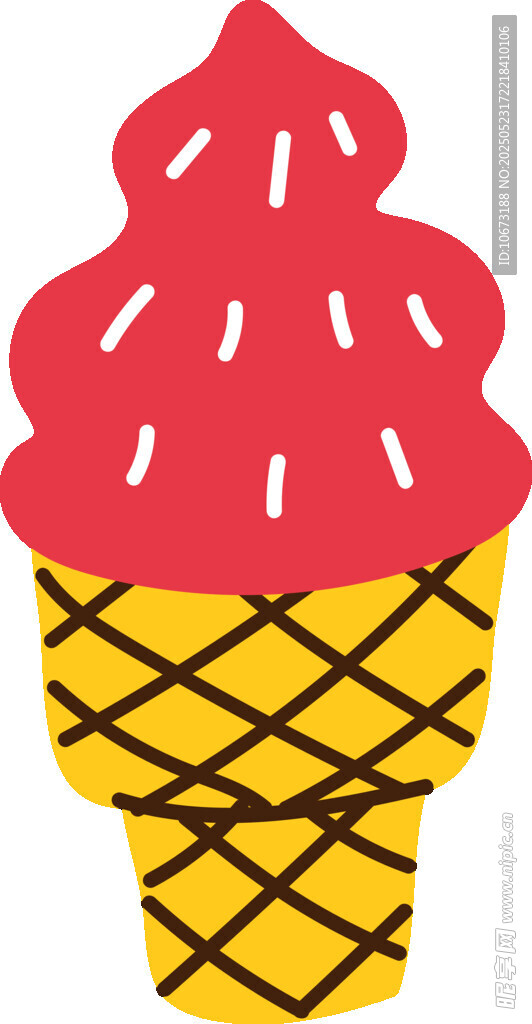 卡通冰淇淋甜筒